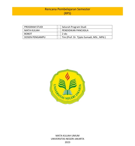 Rencana Pembelajaran Semester (RPS)